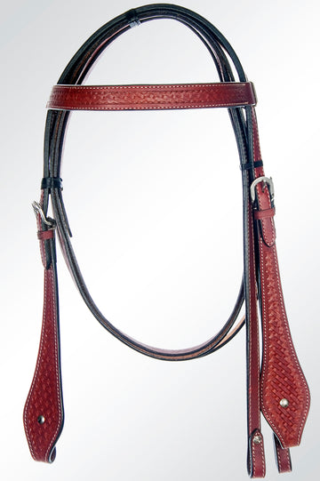 Comfytack Western Horse Bridle Headstall Mahogany